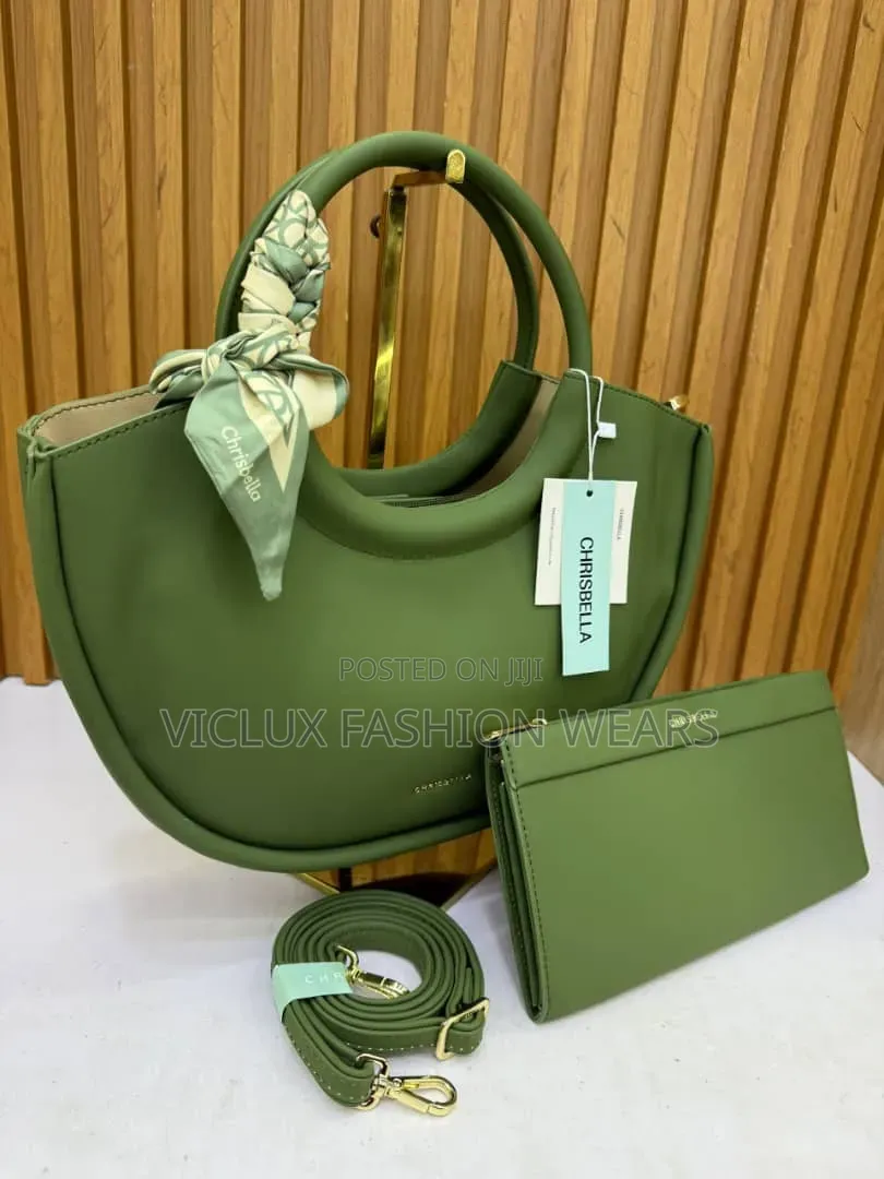 Chris Bella 2in1 Quality Ladies Leather Bag