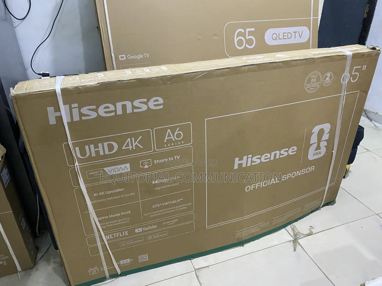 Hisense 65A60QXVT 65 Inch Ultra HD Smart Television