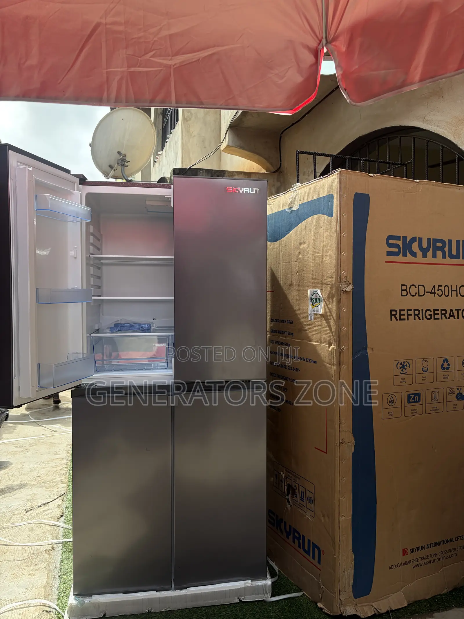 SkyRun BCD-450HC 450L Multi-Door Fridge Freezer