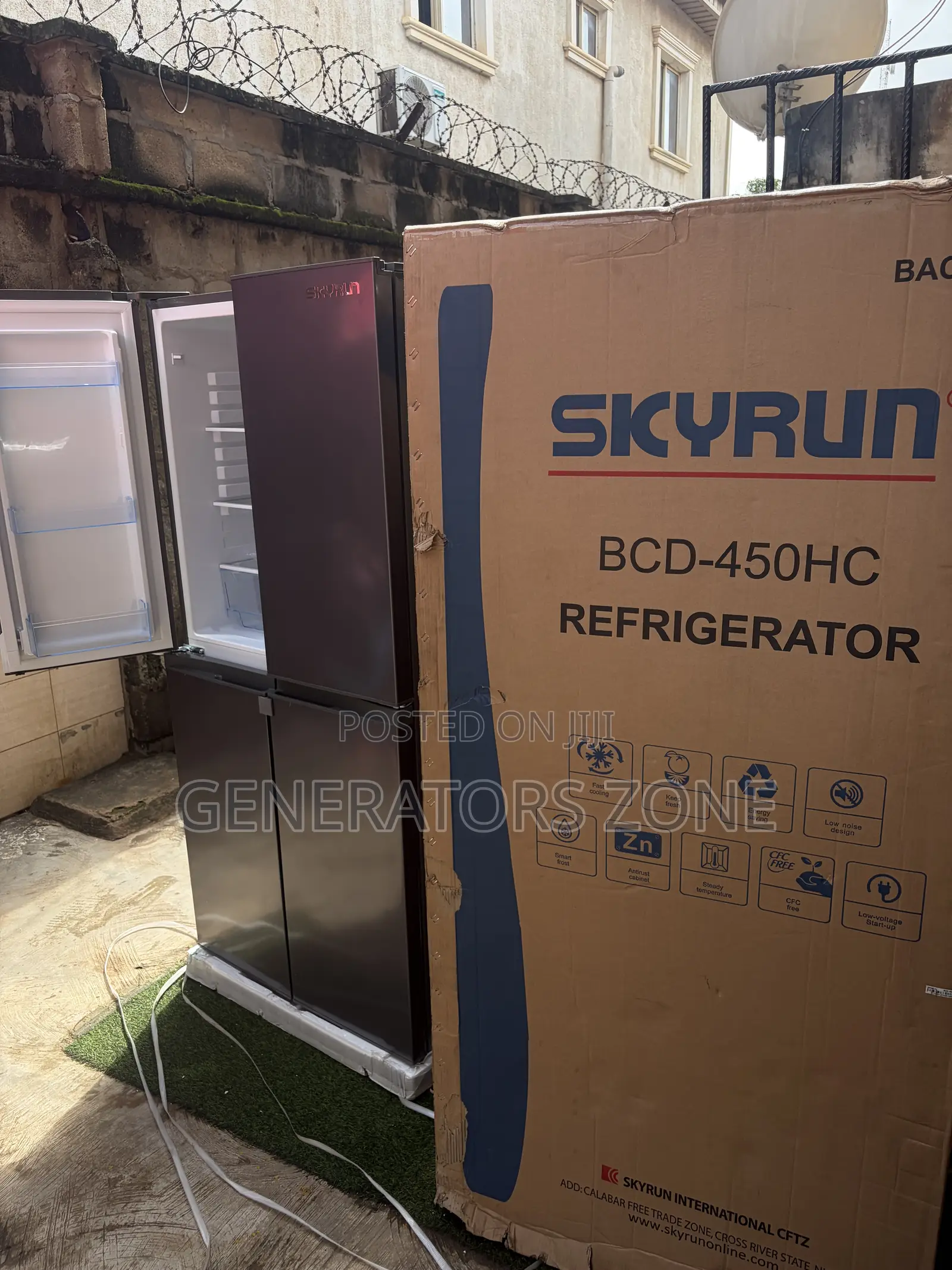 SkyRun BCD-450HC 450L Premium 4-Door Refrigerator