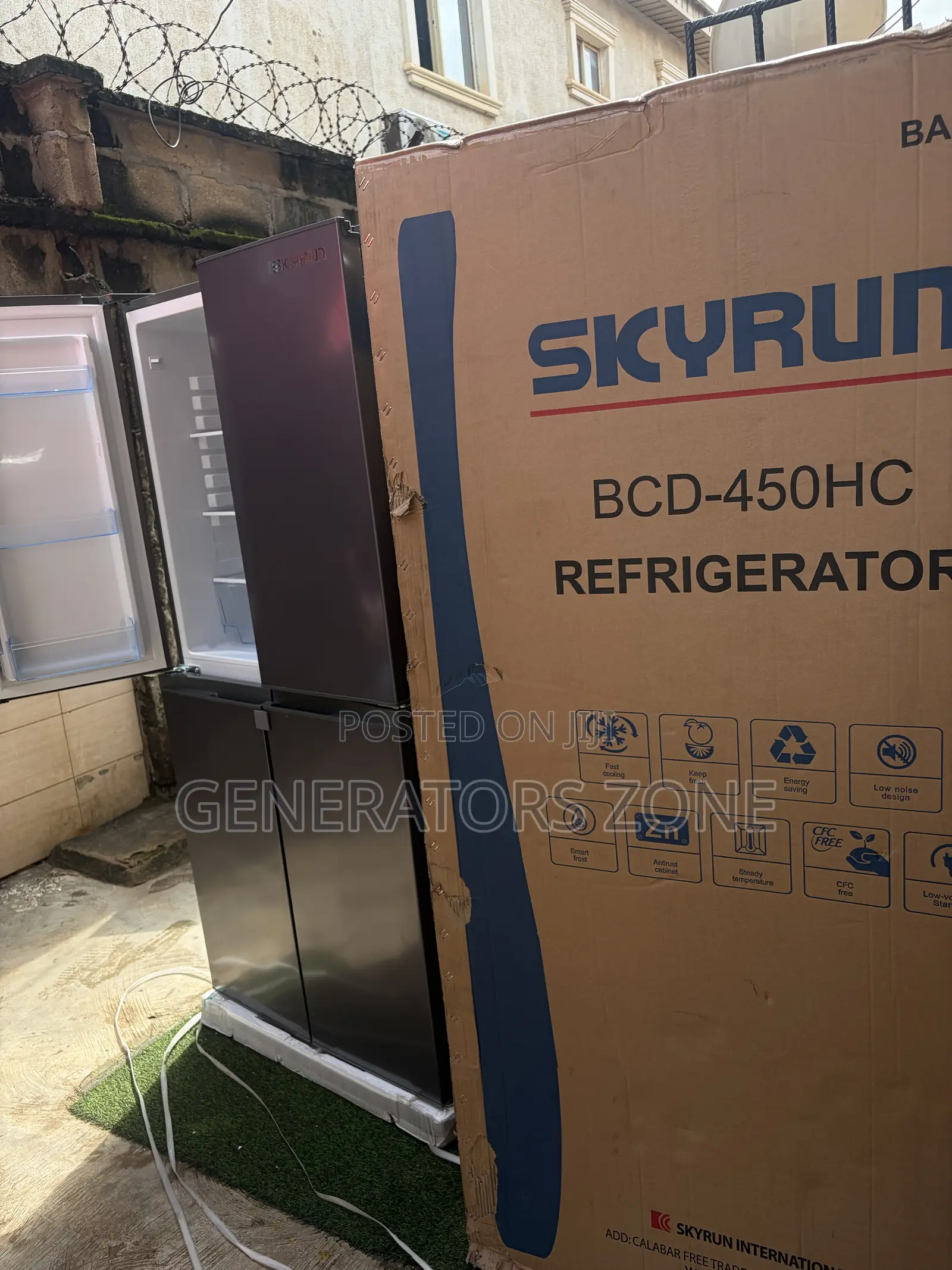 SkyRun BCD-450HC 450L Spacious 4-Door Fridge