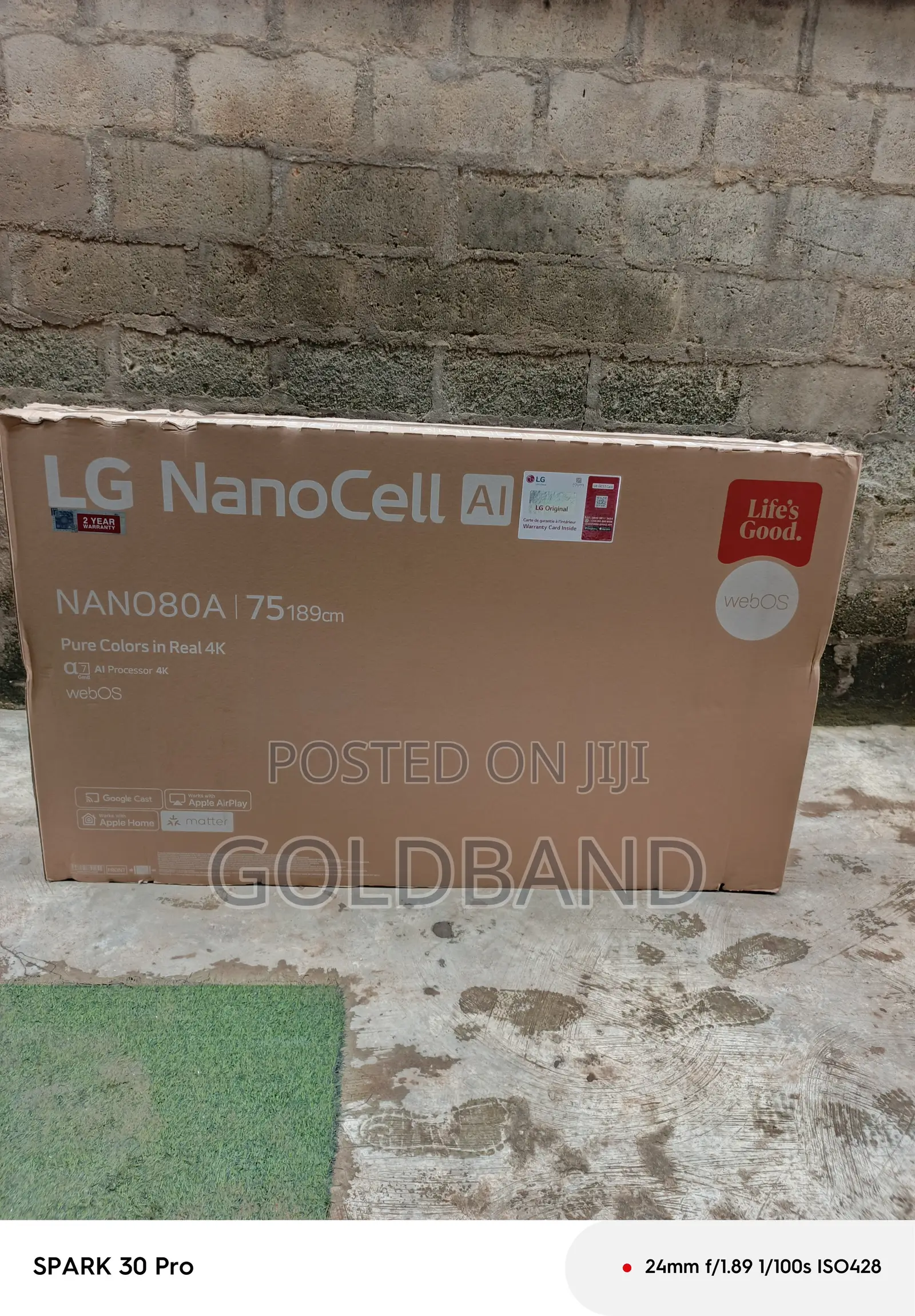 LG Nano80t6a 75" Nanocell Uhd TV