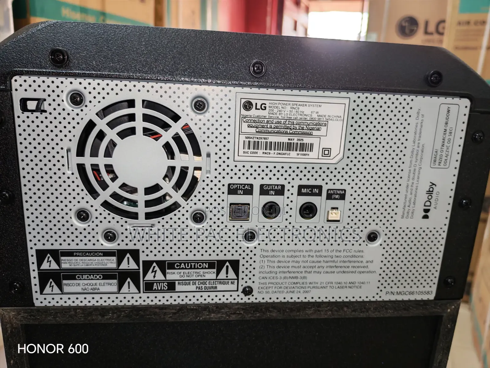 New LG XBoom( 1800watts ) All in One Powerful Bass ( RNC9) >2 Yrs