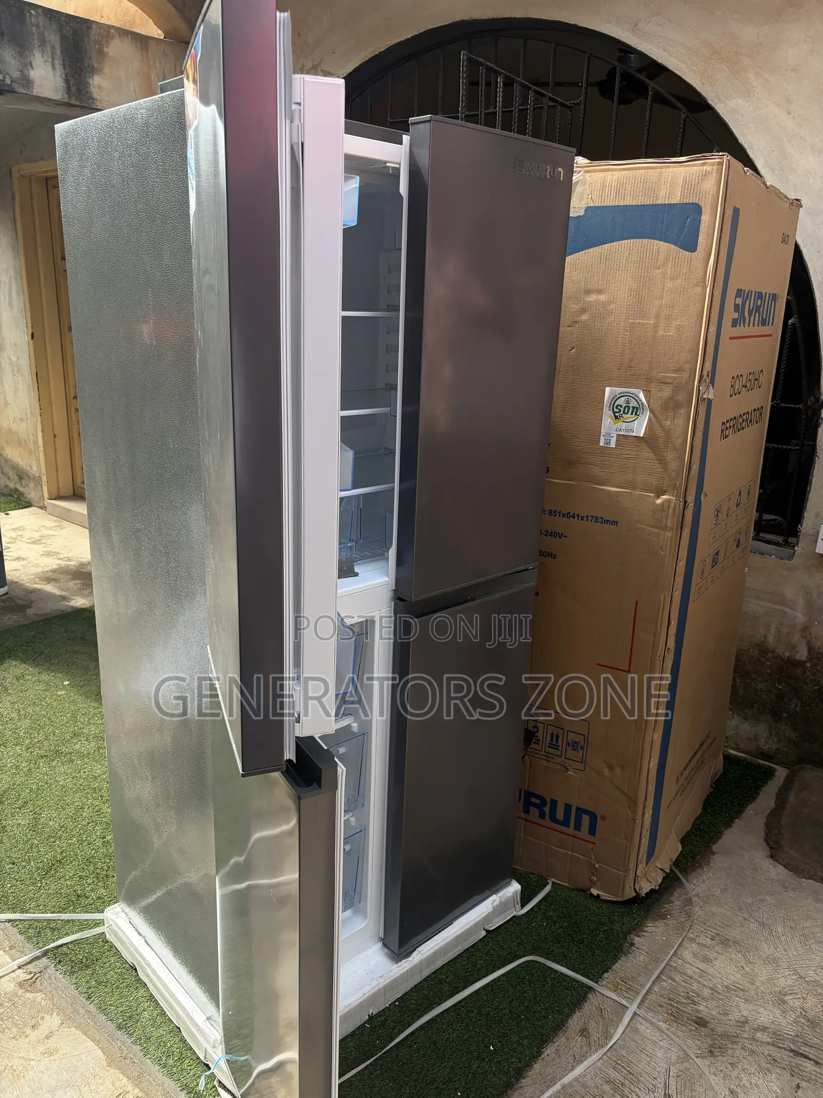 SkyRun 450L Multi-Compartment 4-Door Fridge