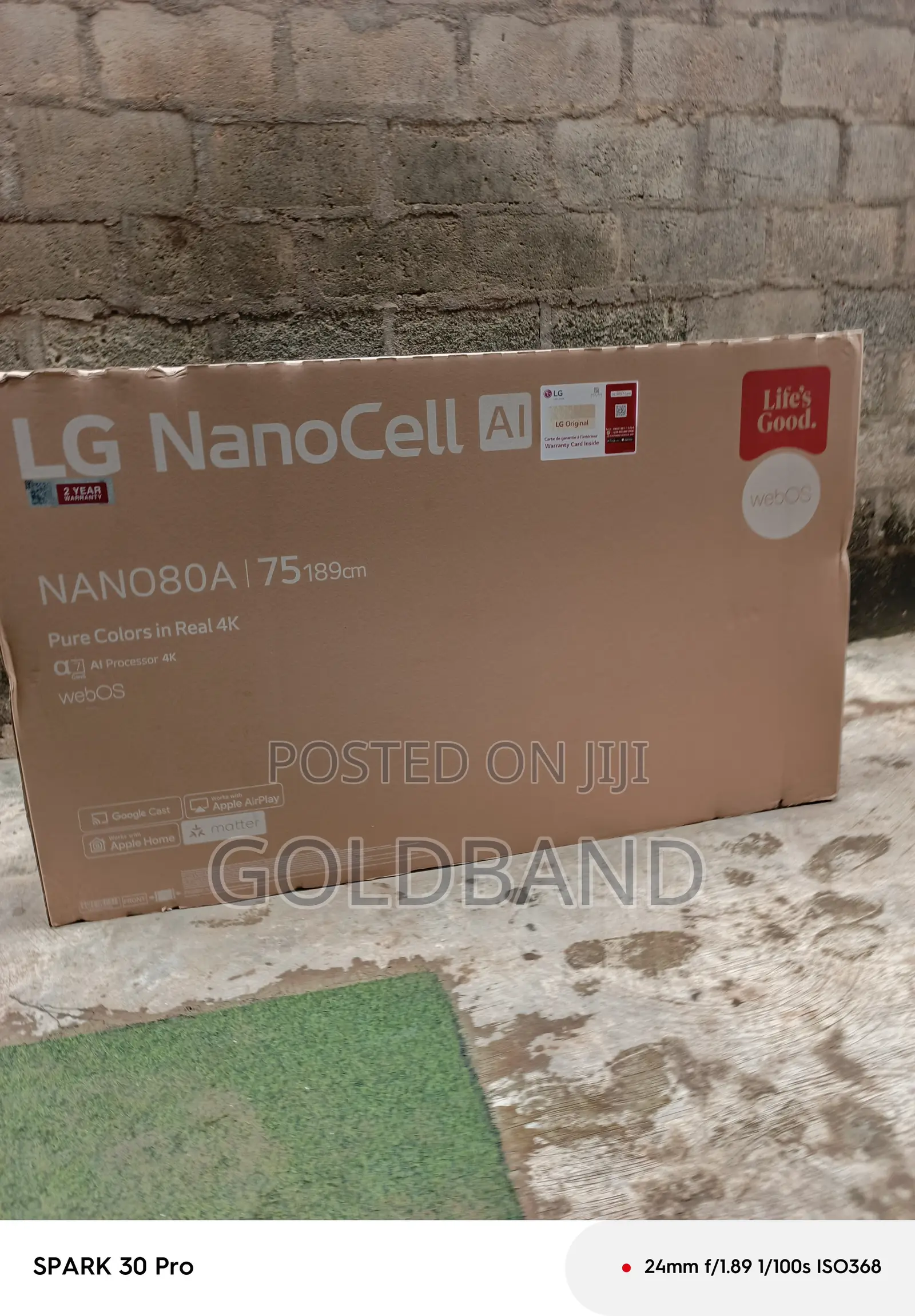 LG 75NANO80T6A 75 Inch NanoCell Smart TV