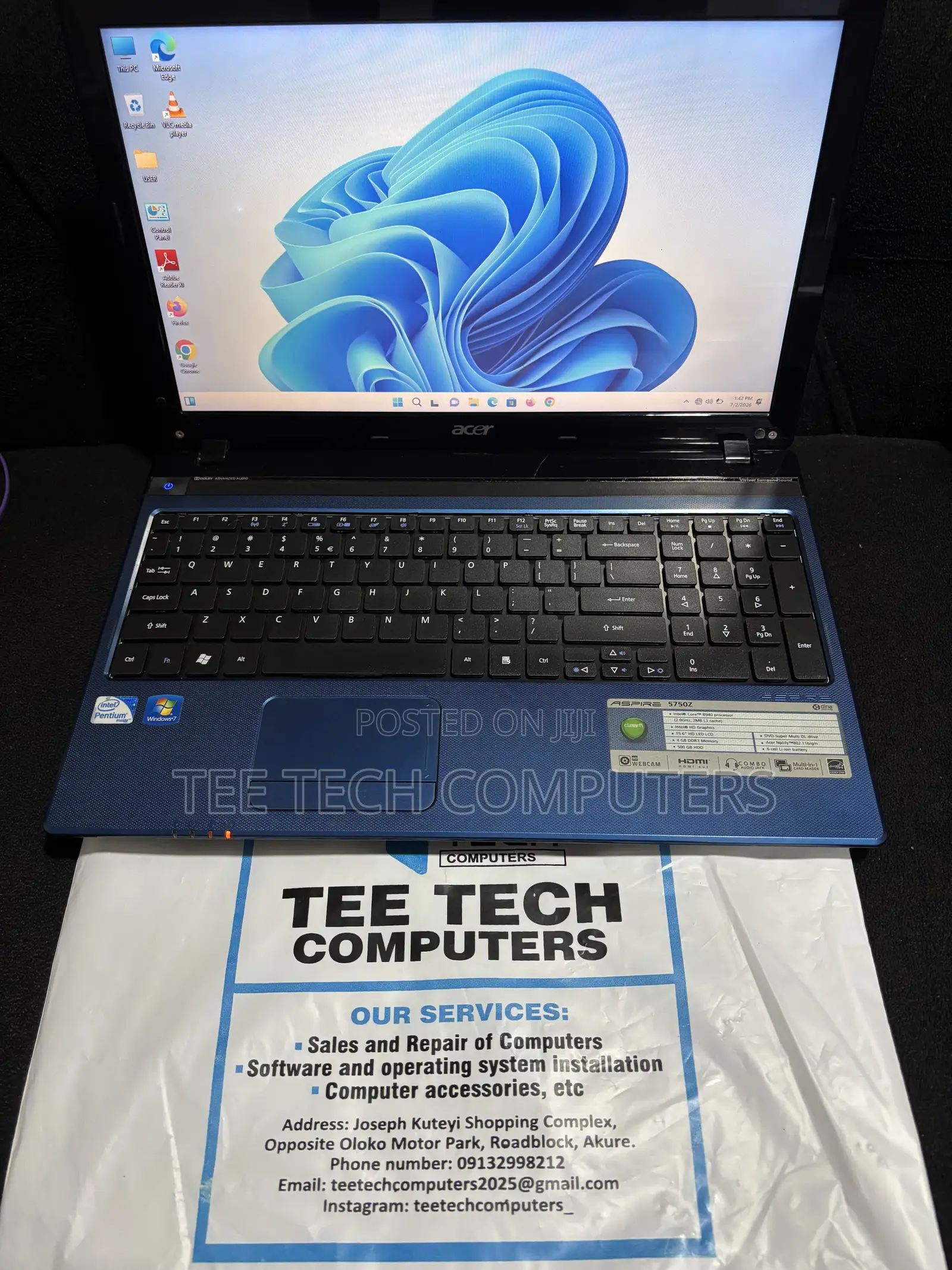 Laptop Acer Aspire 5750 6GB Intel Core i3 HDD 500GB