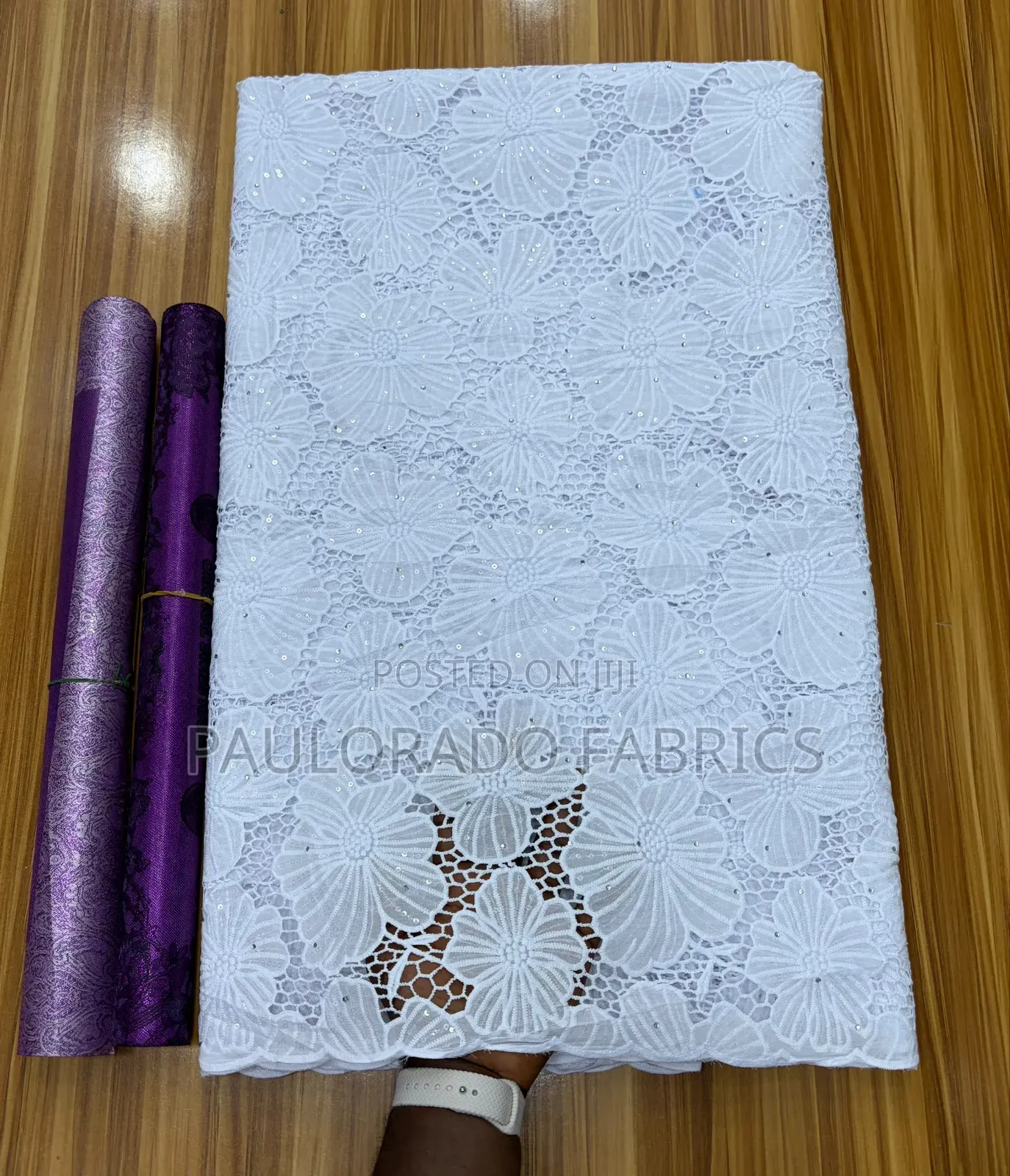 White Swiss Lace