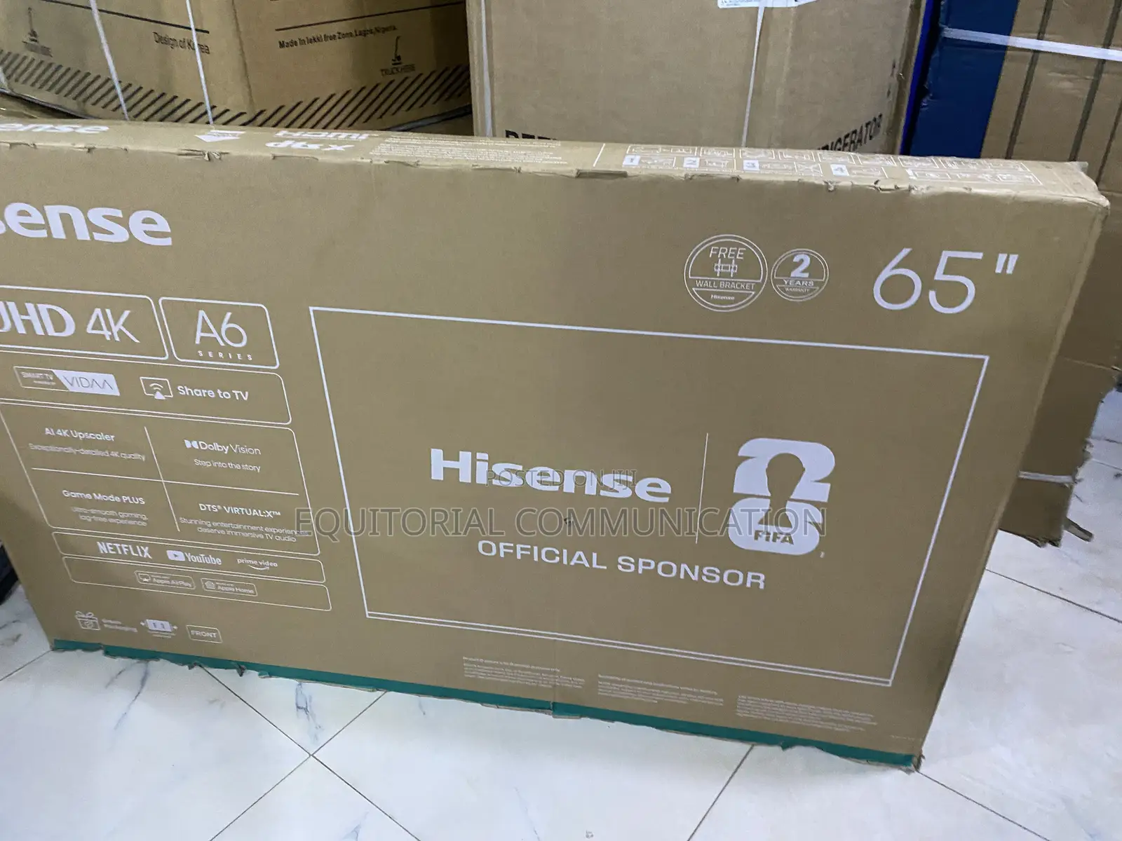 Hisense 65A60QXVT A6 Series 65Inch Big Screen Television