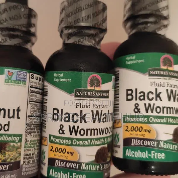 Black Walnut Wormwood, Fluid Extract, Alcohol-Free, 1 Fl Oz (30 Ml)