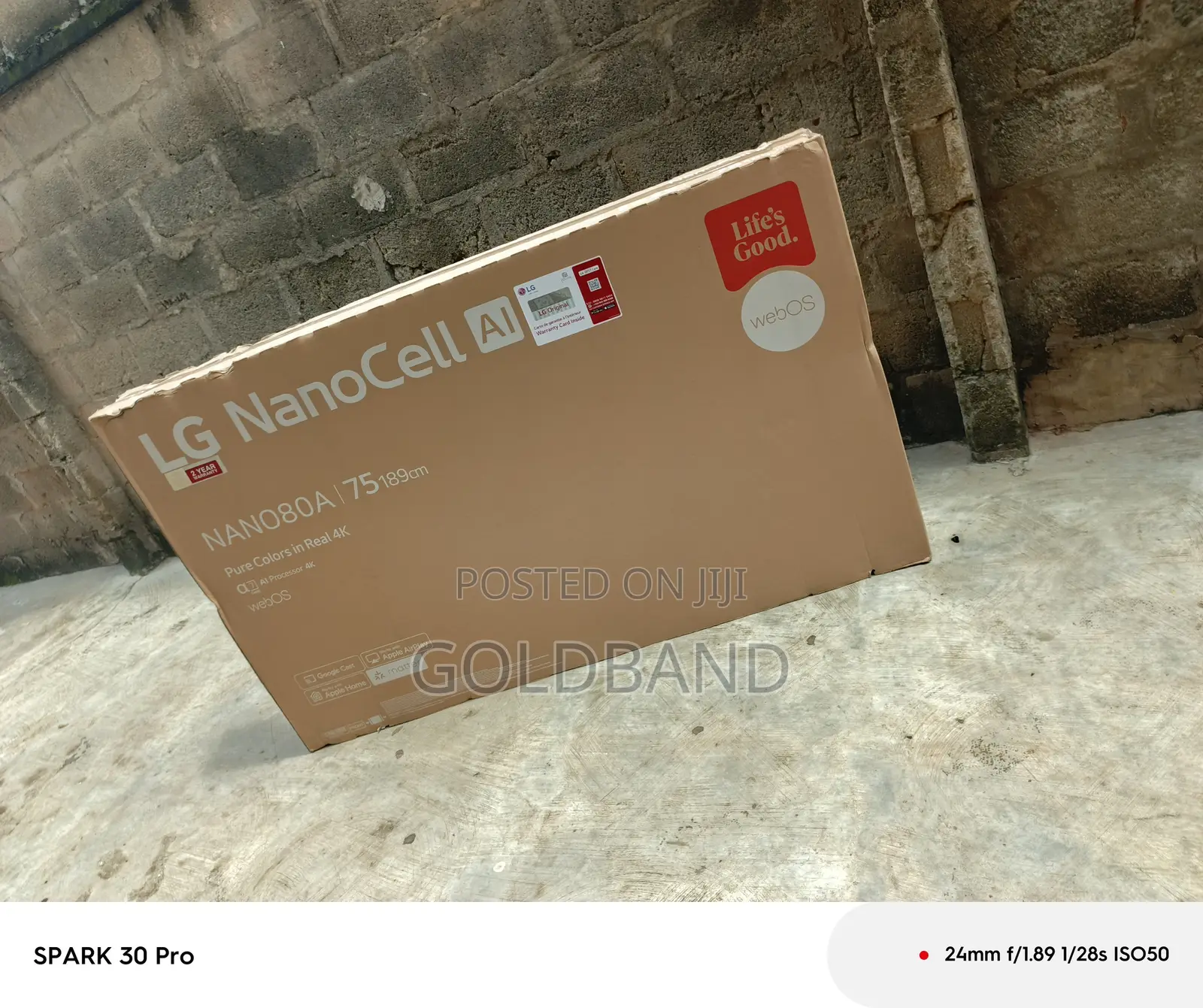 LG Nano80t6a 75" Ultra Hd Nanocell Smart TV
