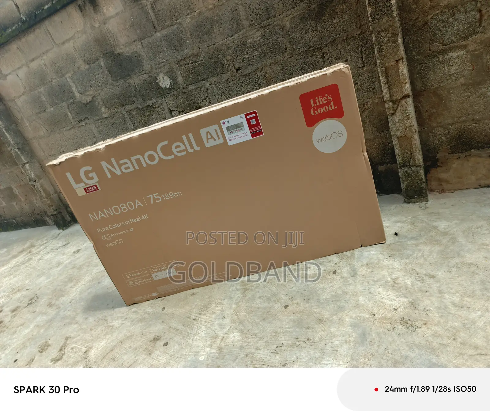 LG Nano80t6a 75" Ultra Hd Nanocell Smart TV