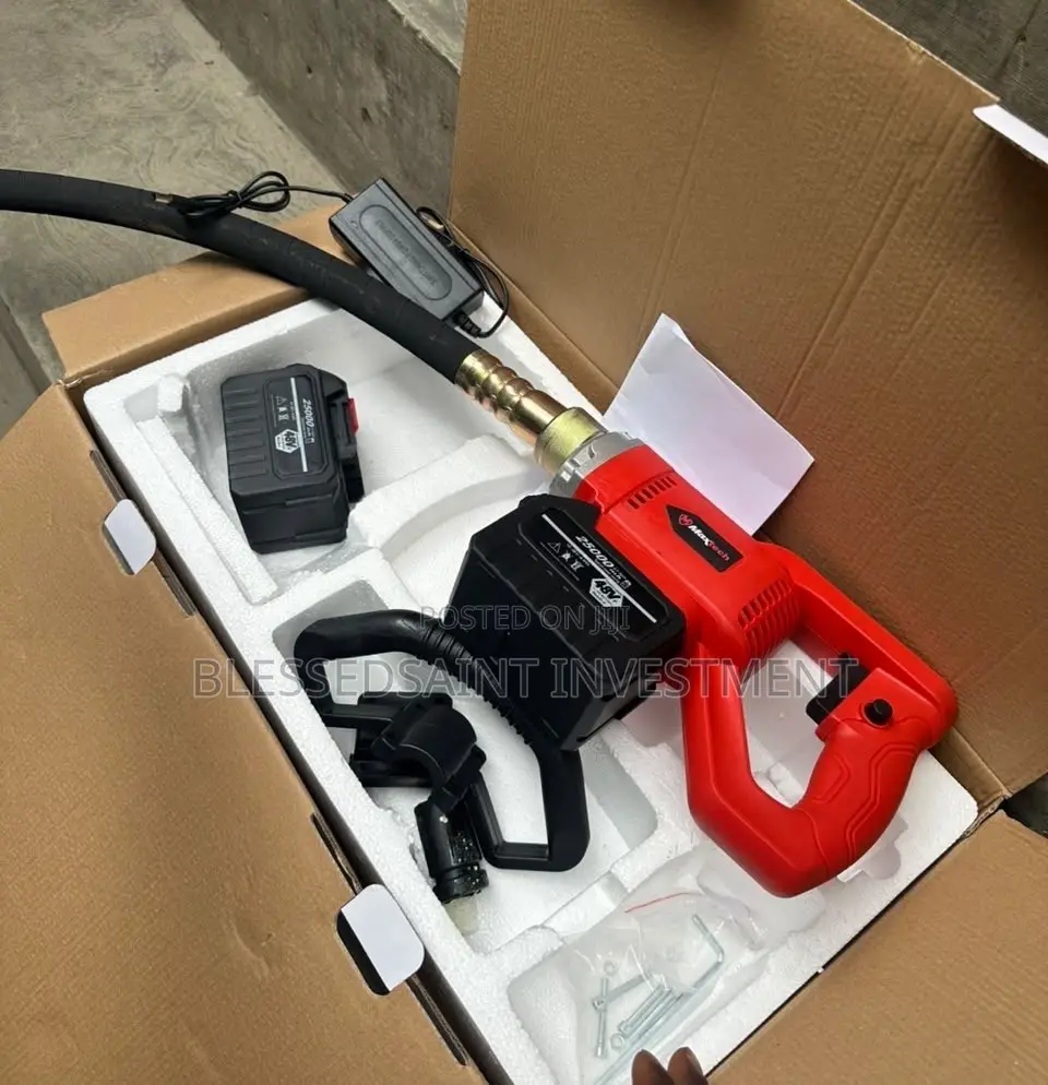 Maxtech Cordless Concrete Vibrator With 1.5 Meters Host Bigger Battery