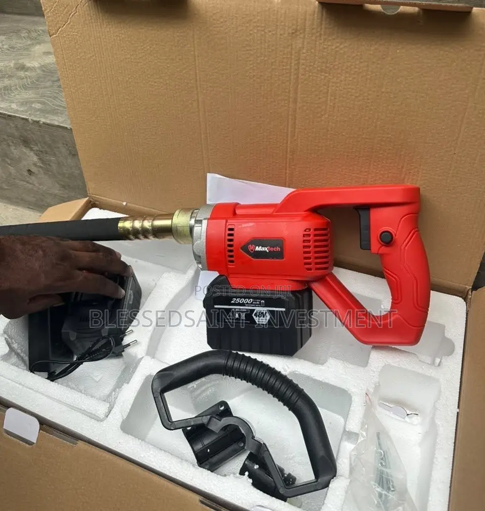 Maxtech Cordless Concrete Vibrator With 1.5 Meters Host Bigger Battery