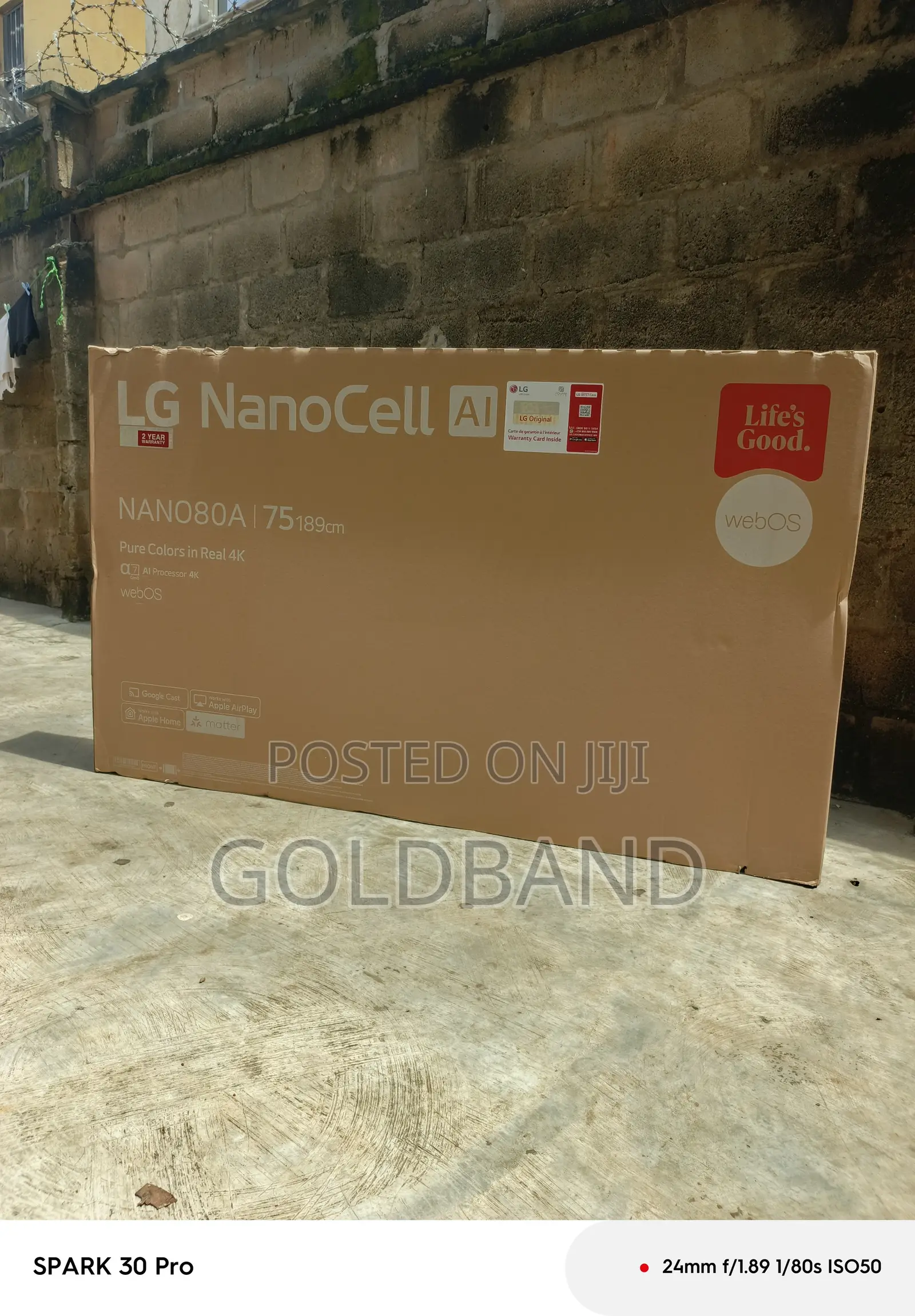 LG 75 Inch NanoCell Smart UHD Television