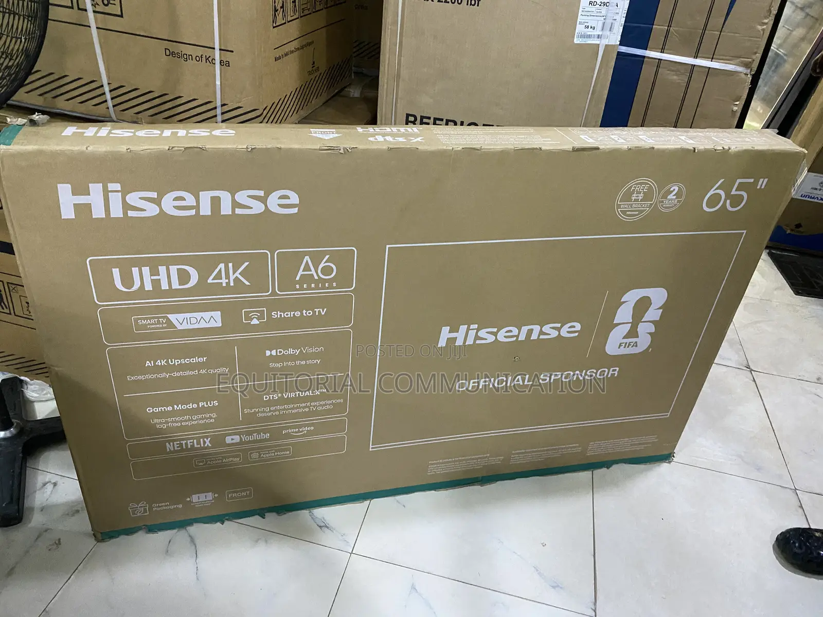 Hisense 65 Inch A6 Series Smart Home Entertainment TV