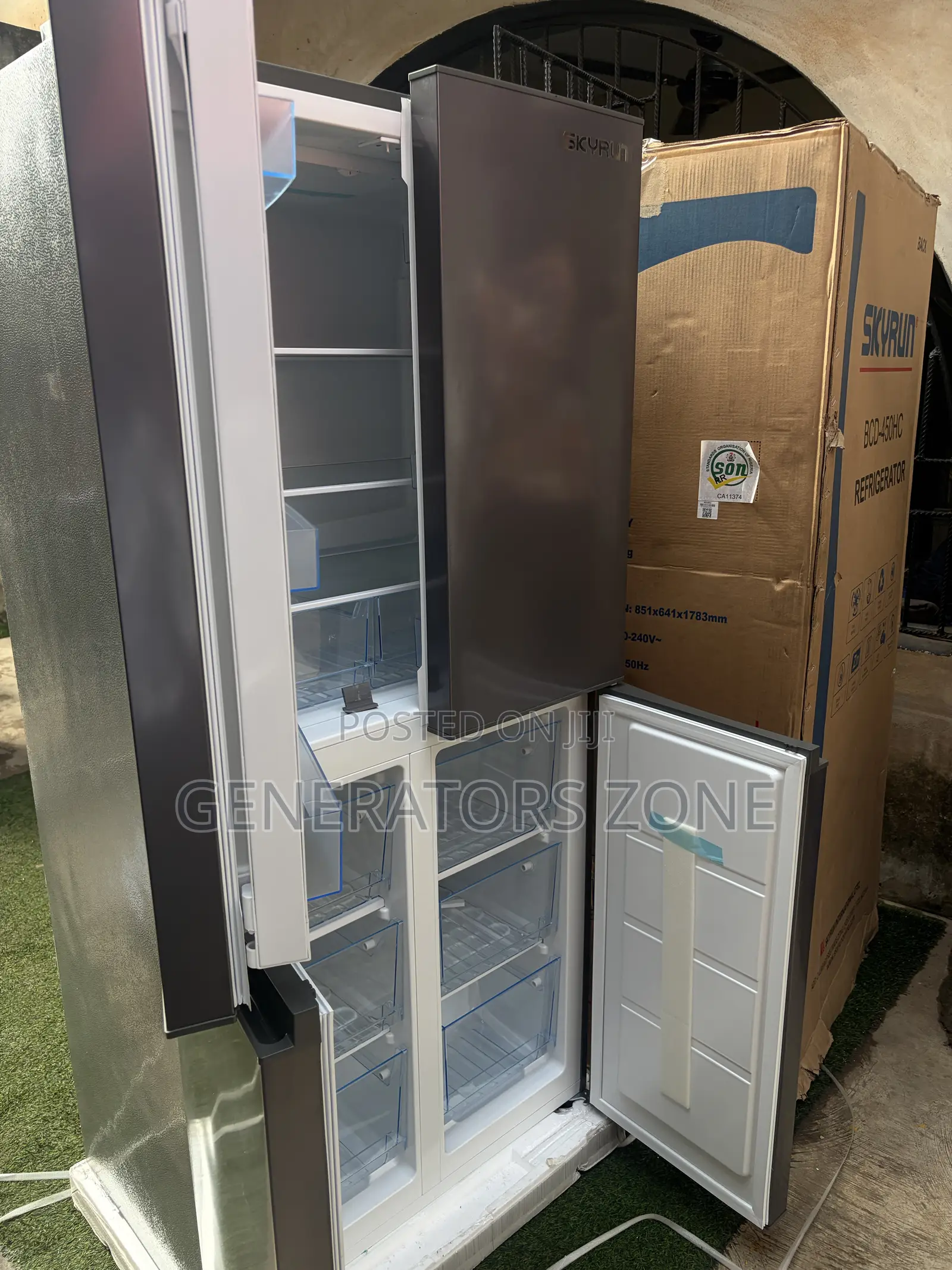 SkyRun BCD-450HC 450L Side-by-Side Food Fridge
