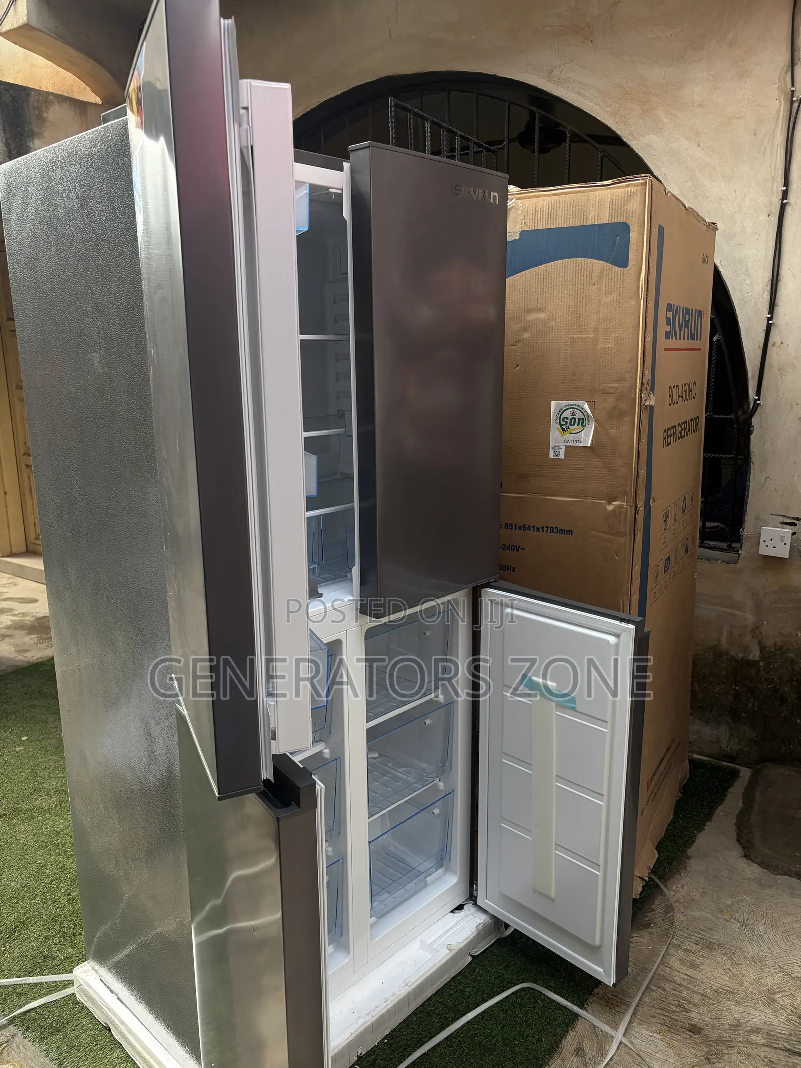 SkyRun BCD-450HC 450L Side-by-Side Food Fridge