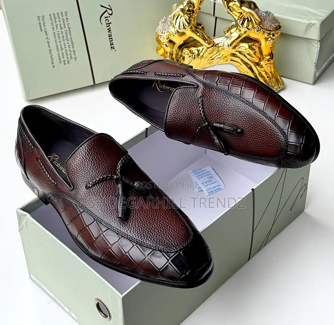Men Shoes Richwanaz Tassel Leather Loafers