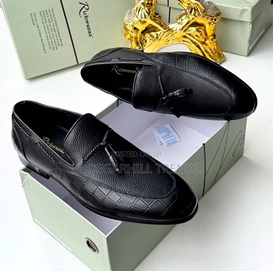 Men Shoes Richwanaz Tassel Leather Loafers