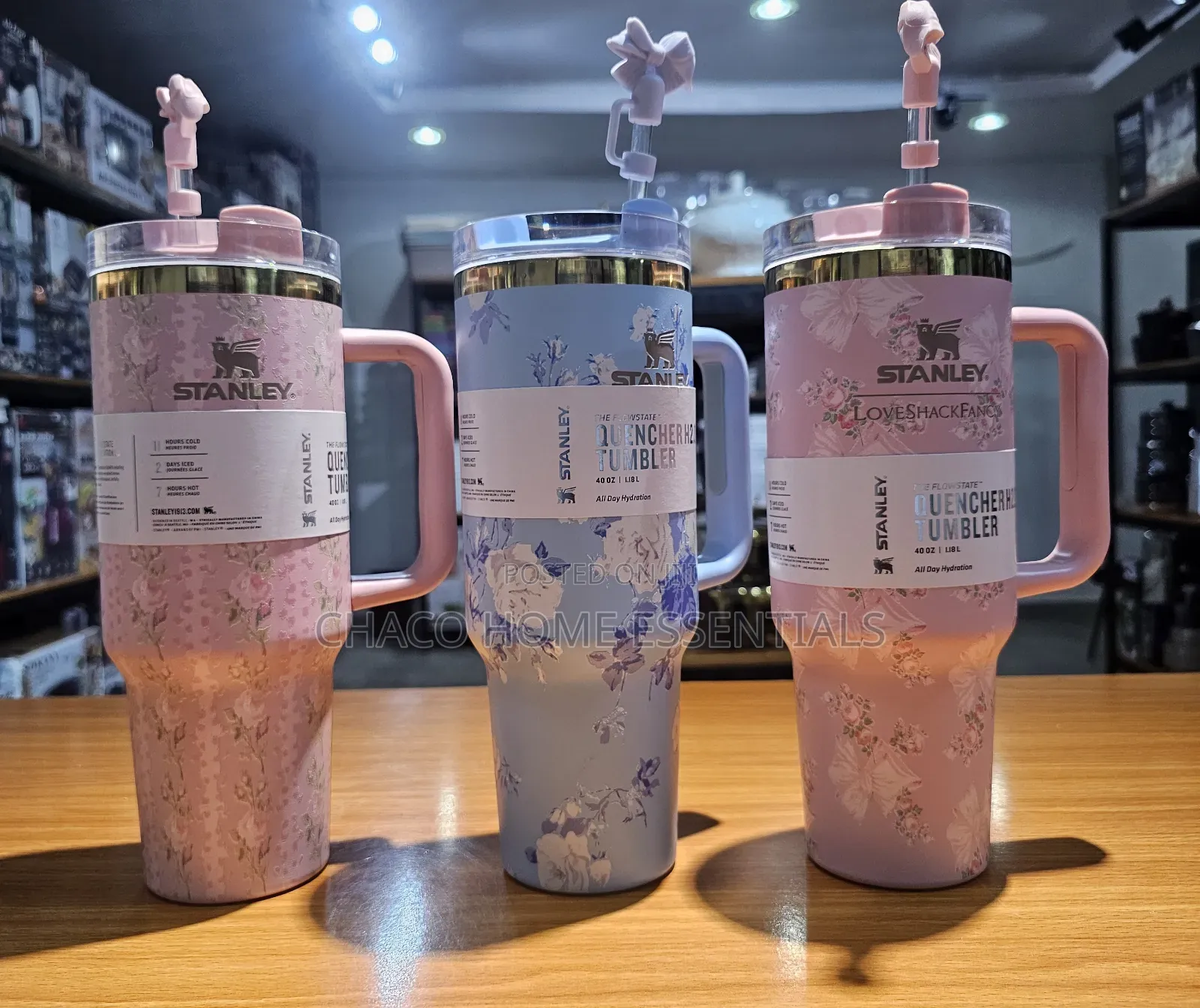 Boxed Stanley X LoveShackFancy Quencher Tumbler 40oz