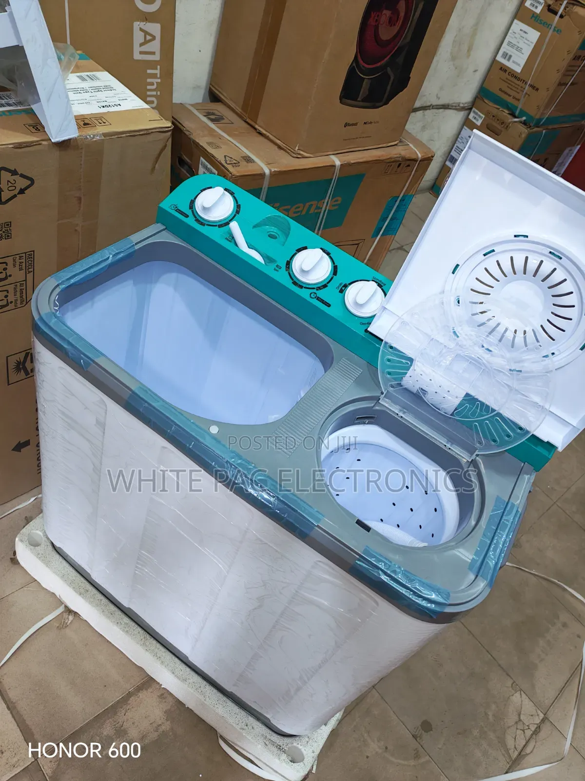 New Hisense Washing Machine 7.5kg Top Loader ( Wash Spinning) 2 Yrs