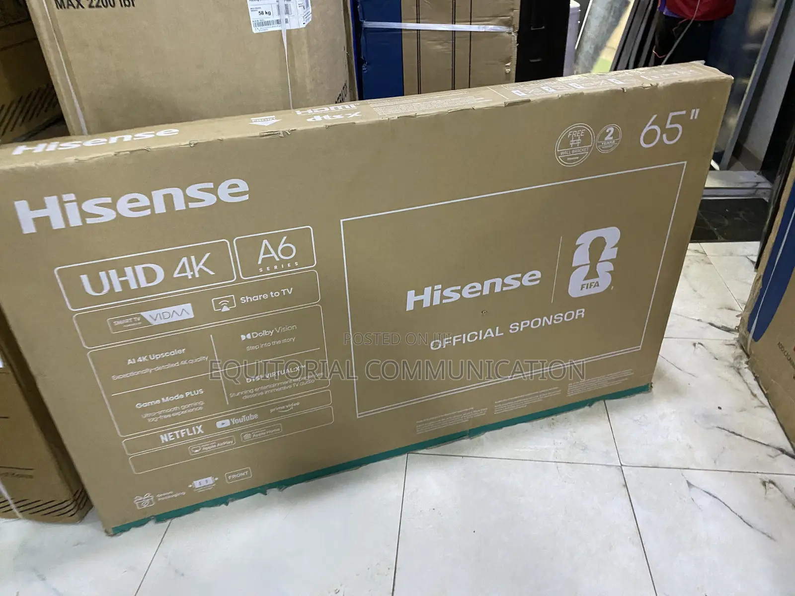 Hisense A6 Series Ultra HD 65 Inch Home TV