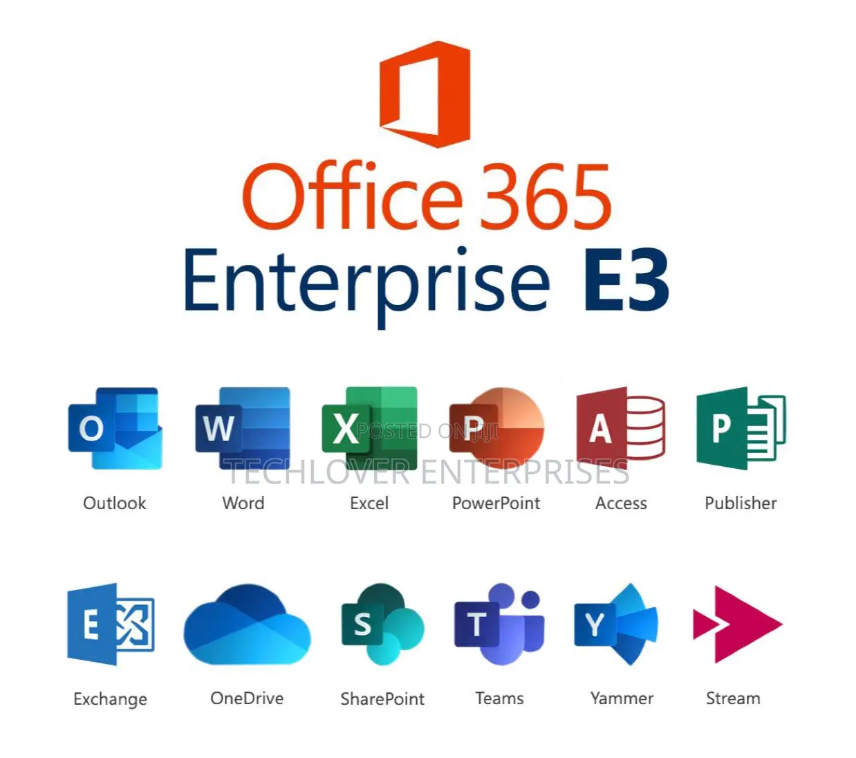 Office 365 E3 5 User ( 100 Accounts)