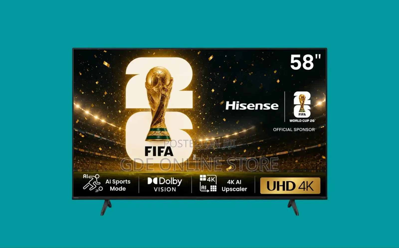 Hisense 58 Inch TV Uhd A6n Smart
