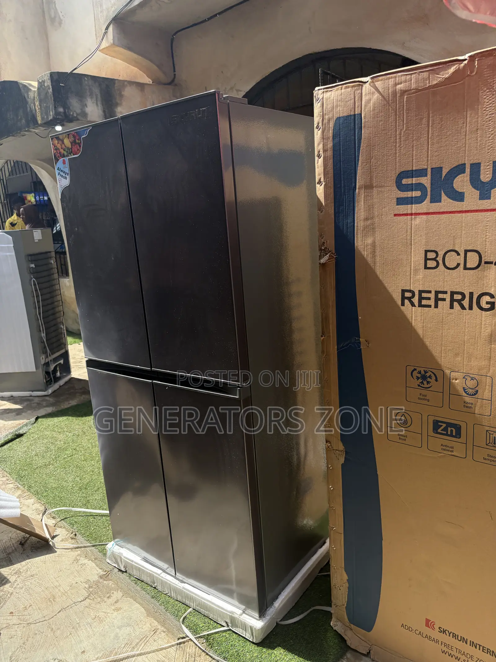 SkyRun 450L Kitchen 4 Door Side by Side Fridge