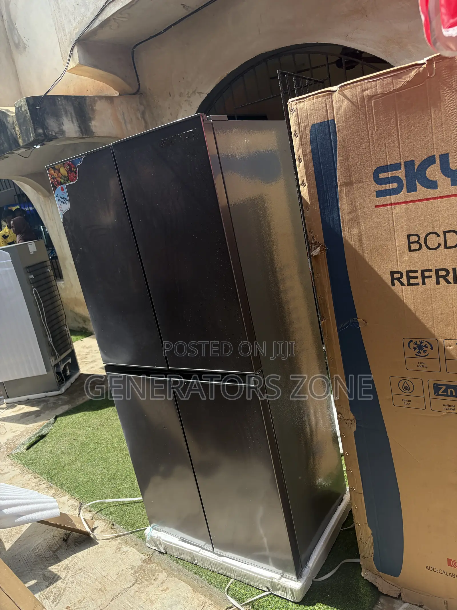SkyRun 450L Kitchen 4 Door Side by Side Fridge