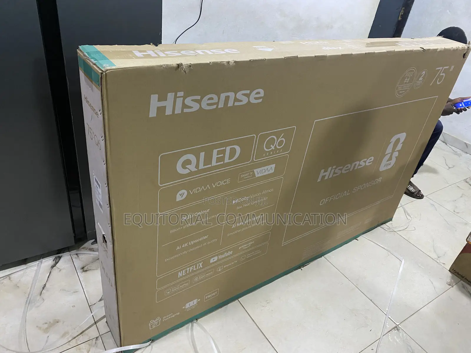 Hisense 75 Inch QLED Smart TV Q6 Series 75Q60QAVT