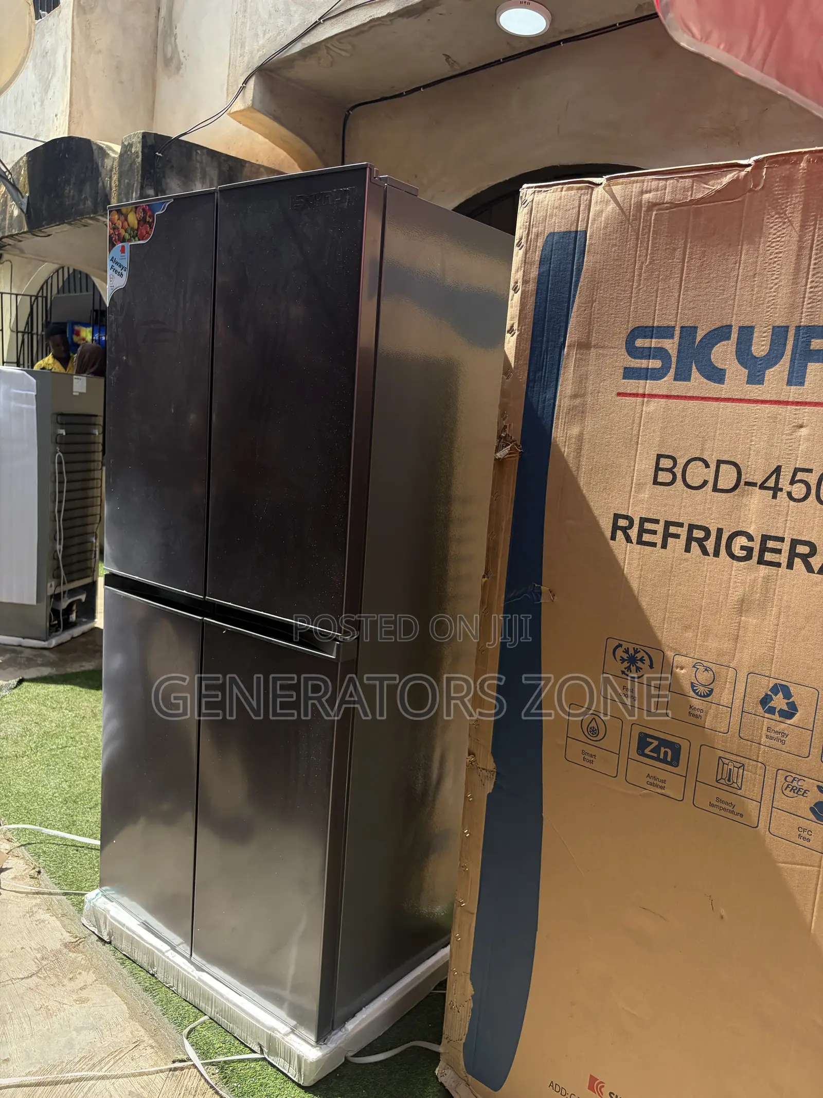 SkyRun 450L Multi Section 4 Door Fridge