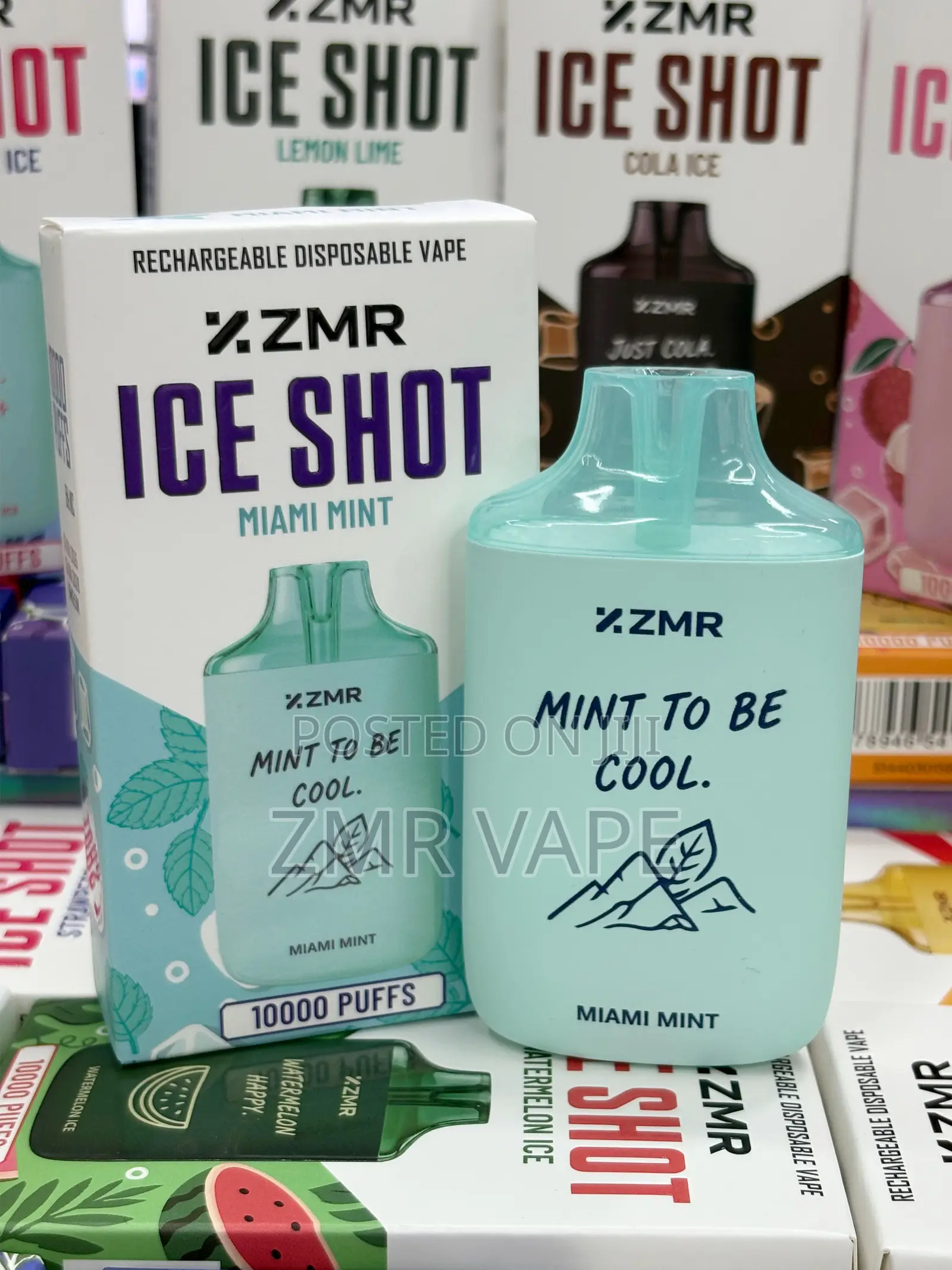 ZMR ICESHOT Miami Mint Rechargeable Disposable Vape – 10,000 Puffs