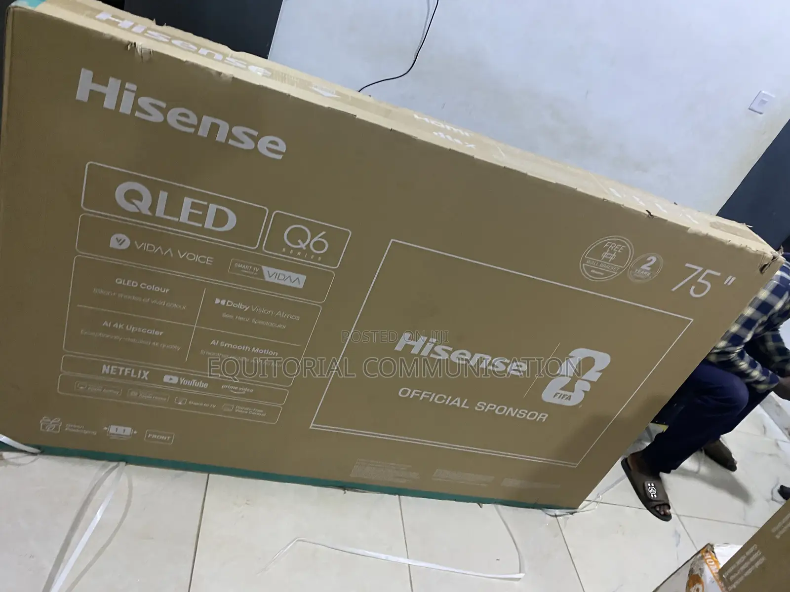 Hisense 75Q60QAVT 75 Inch Ultra HD QLED Television