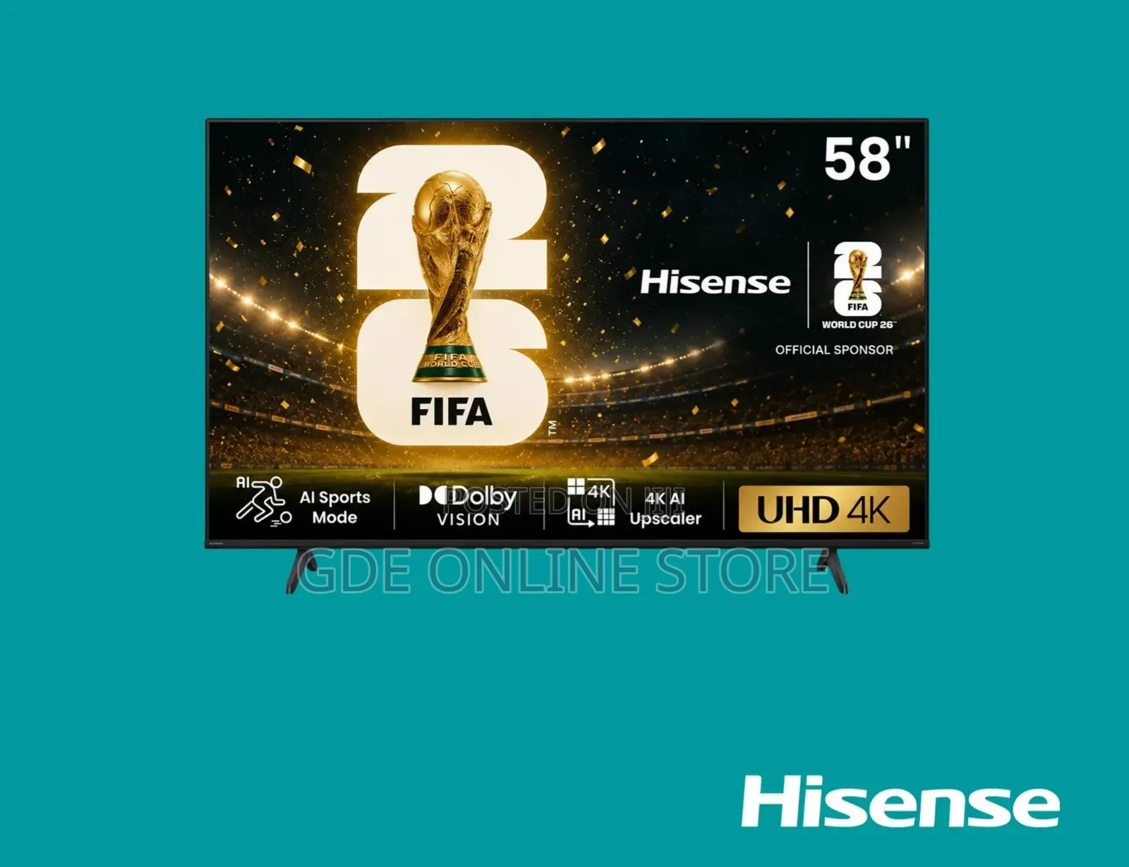 Hisense 58 Inch TV Uhd A6n Smart
