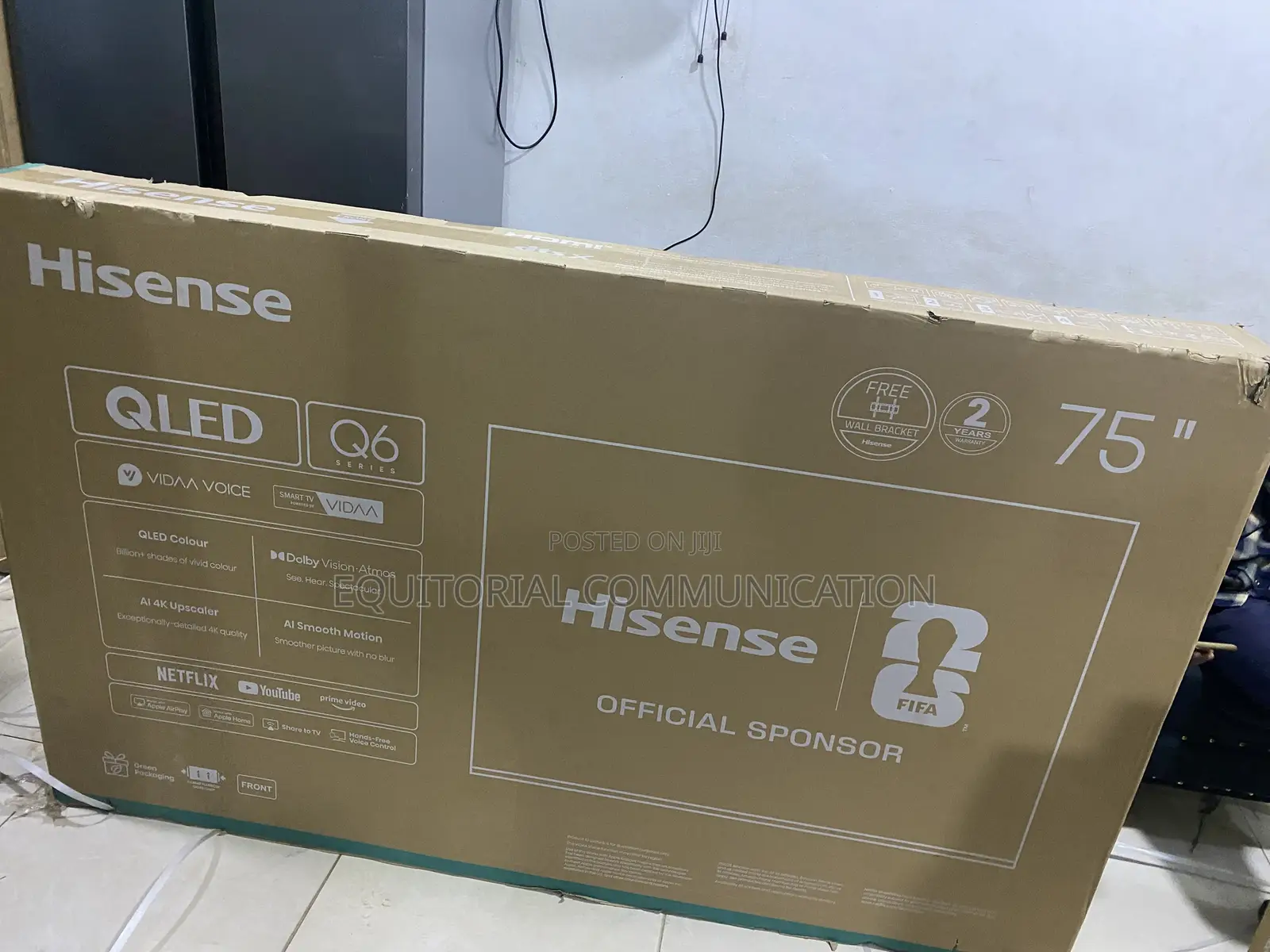 Hisense 75Q60QAVT 75 Inch Large Screen Smart Television