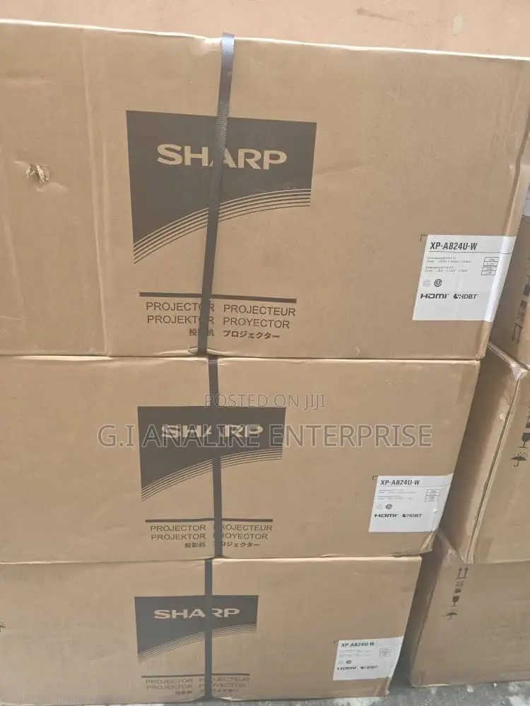 Sharp Xp-A824u-W 8200 Lumens Wuxga LCD Laser Projector Enhancement