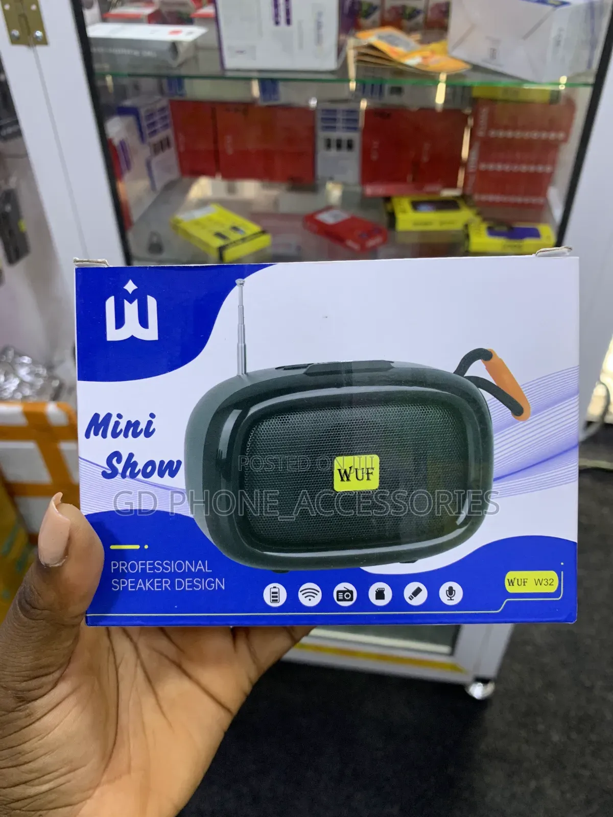 ​WUF W32 Mini Show Portable Wireless Speaker FM Radio
