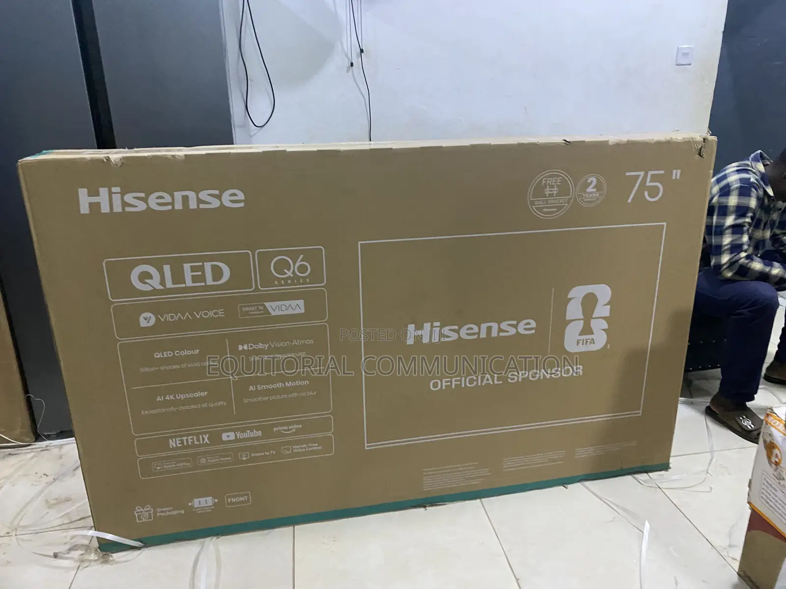 Hisense 75 Inch QLED Television for Living Room