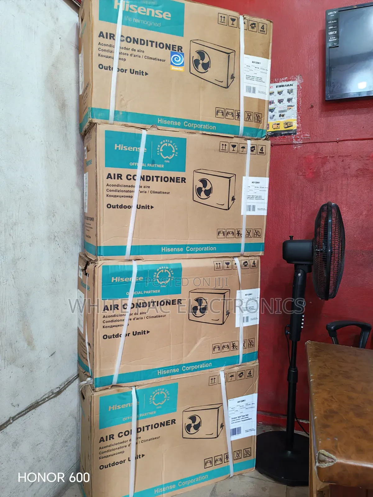 New Hisense Inverter 1.5hp Spilt Unit AC Super Cooling ( As12DKI)