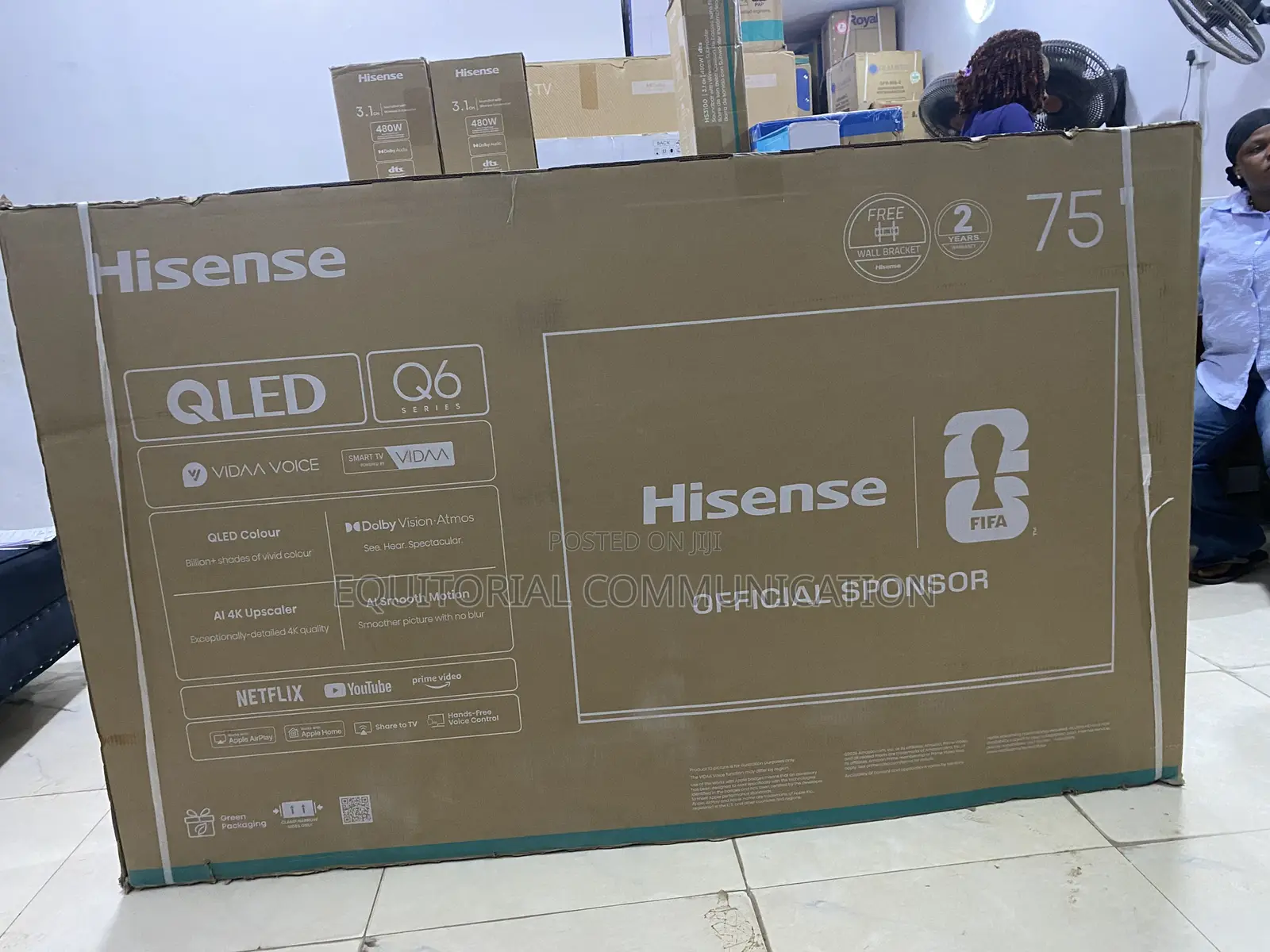 Hisense 75Q60QAVT 75 INCH Smart TV With Vibrant Display