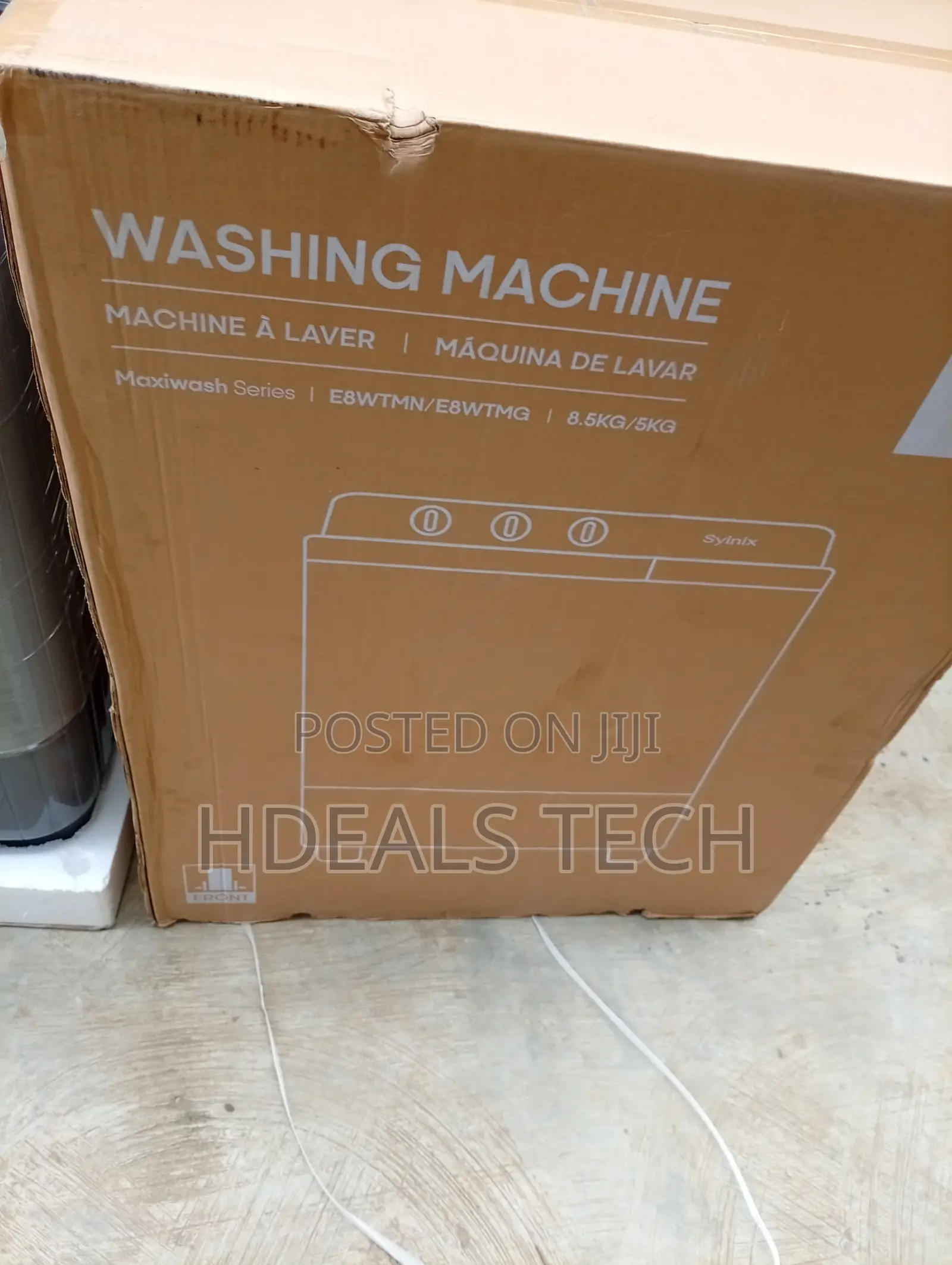 SYNIX Automatic Washing Machine 8KG – Ideal Capacity for Household