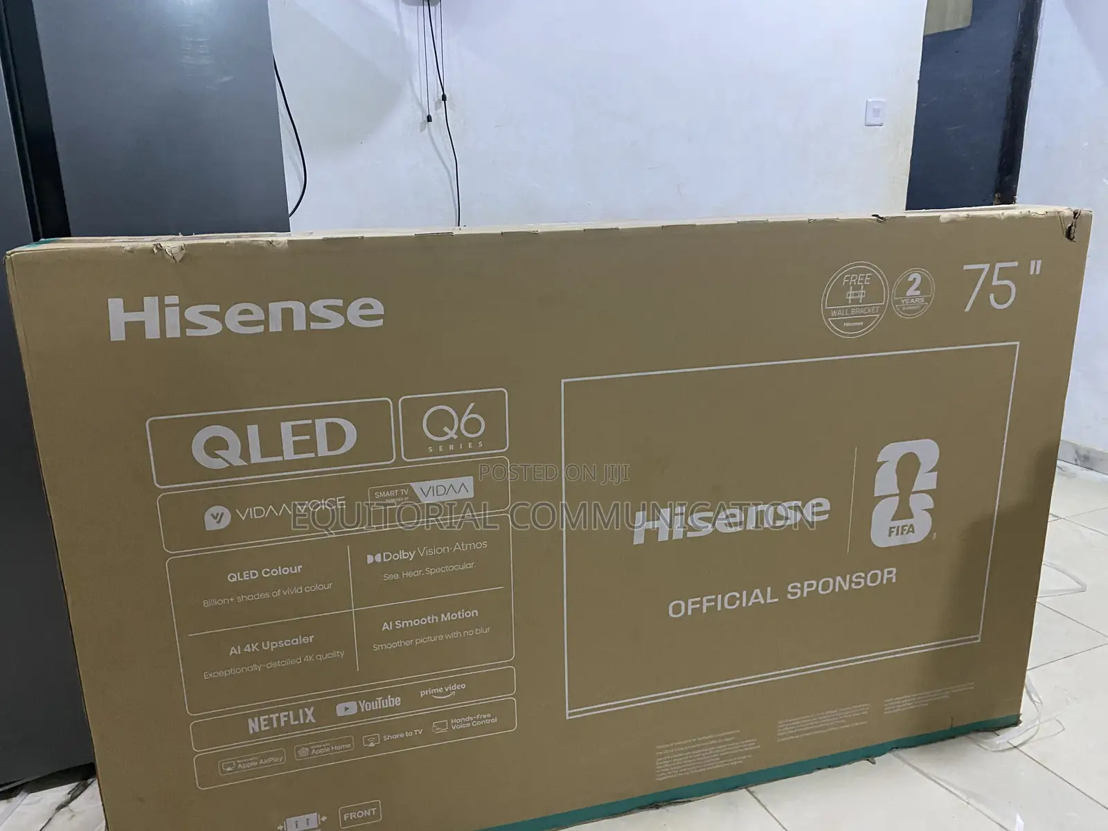 Hisense 75 Inch Smart QLED TV for Movies and Sports