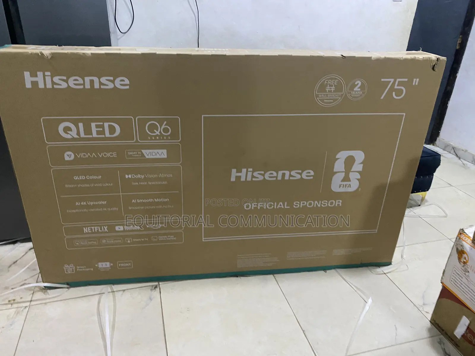 Hisense 75 Inch Modern QLED Smart Television