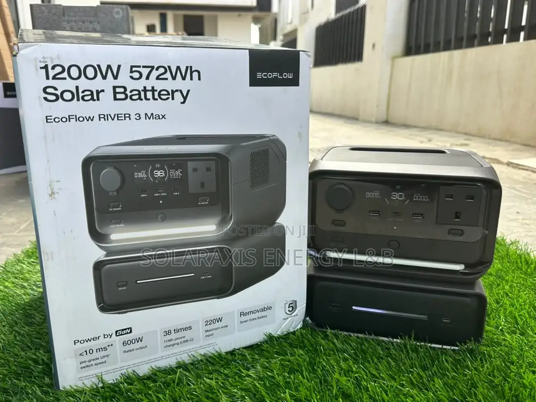 EcoFlow RIVER 3 Max Solar Generator – Portable Power Station