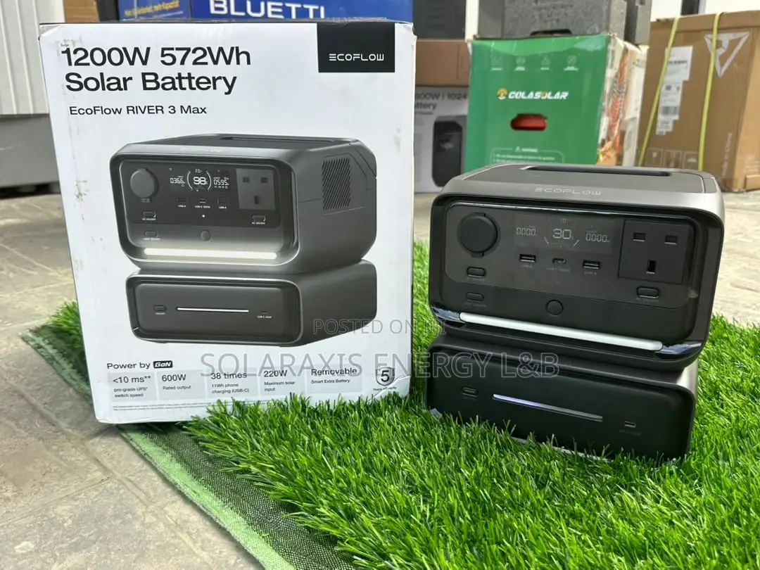 EcoFlow RIVER 3 Max Solar Generator – Portable Power Station