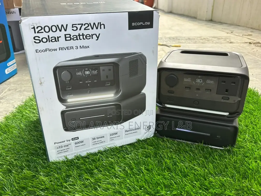 EcoFlow RIVER 3 Max Solar Generator – Portable Power Station