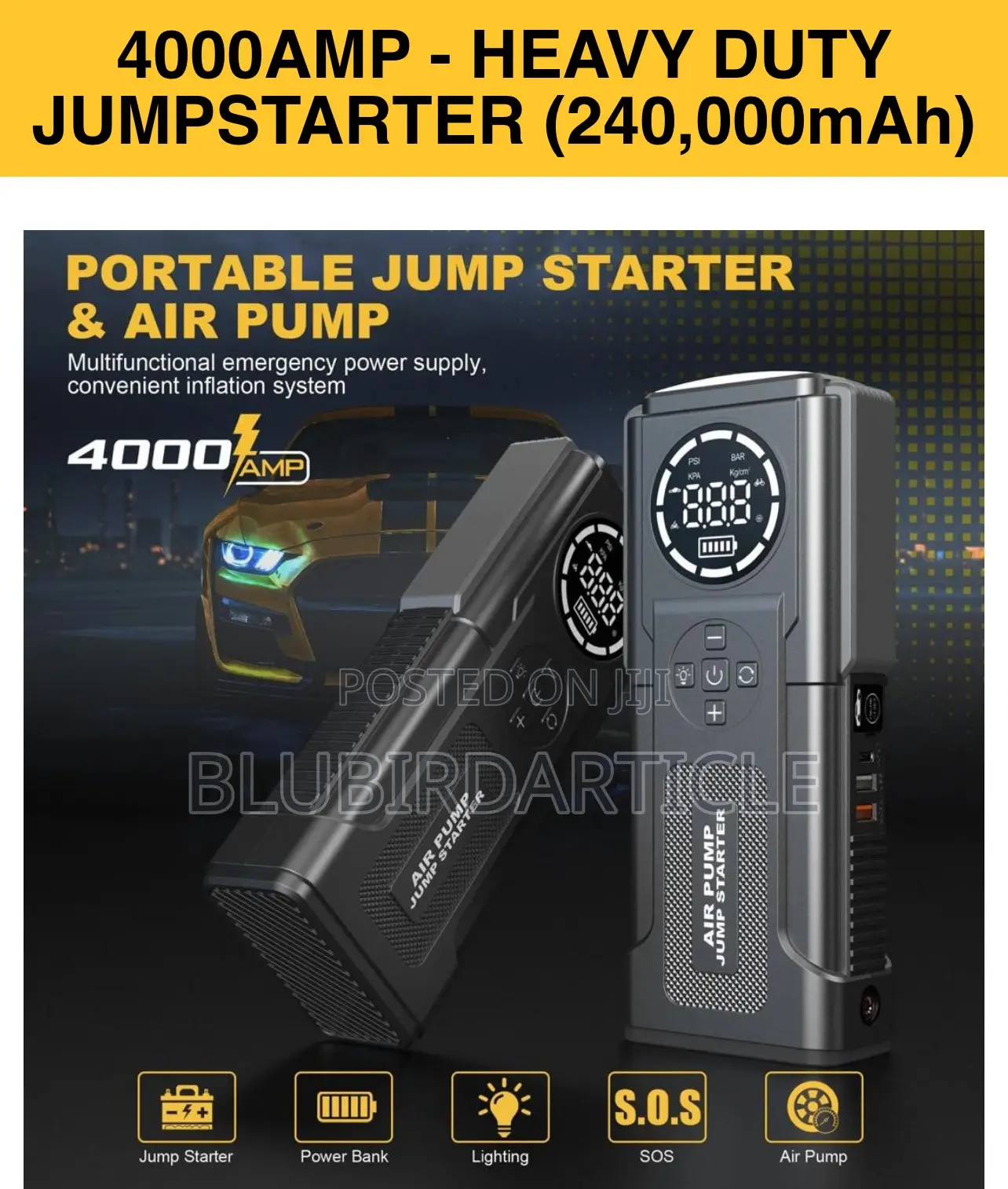 Air Pump Jump Starter