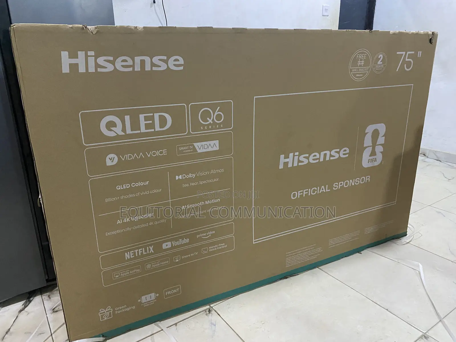 Hisense QLED Smart TV 75 Inches Q6 Series