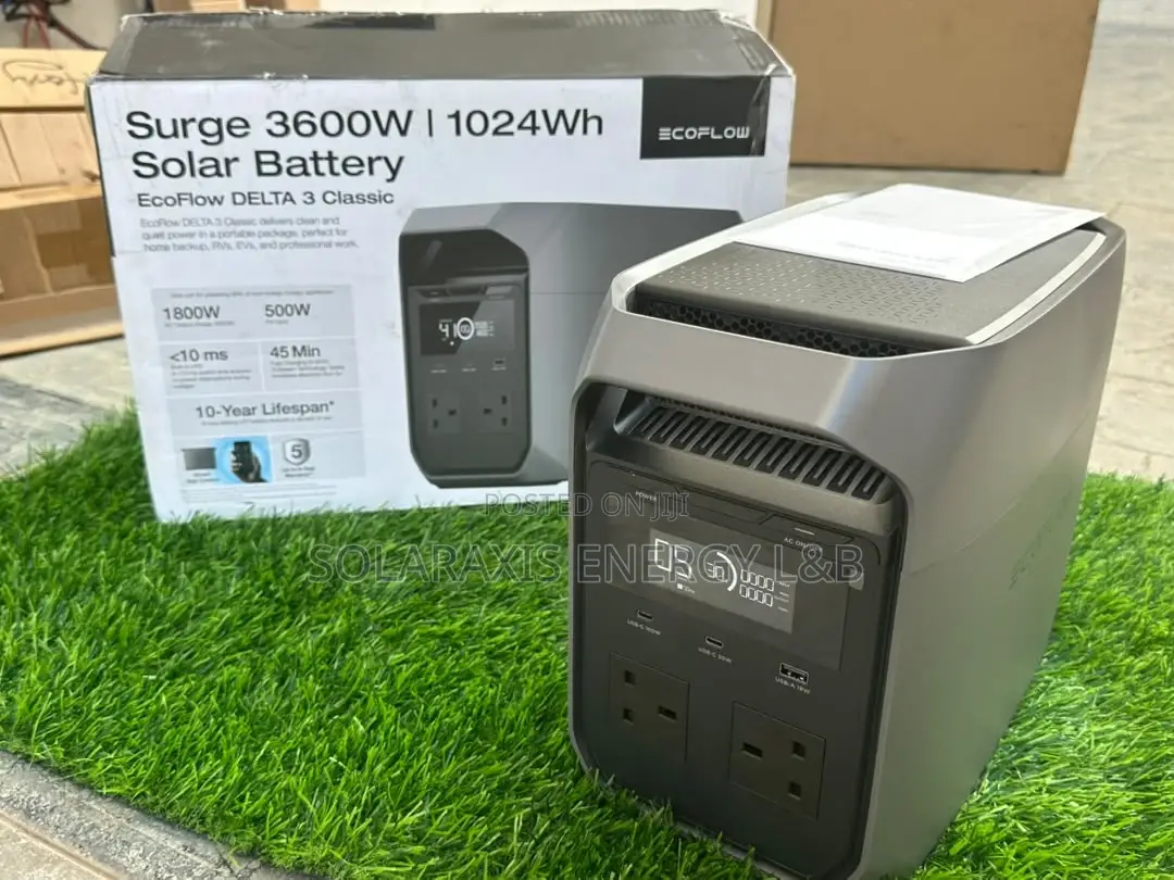 EcoFlow DELTA 3 Classic Portable Power Station – Home Backup